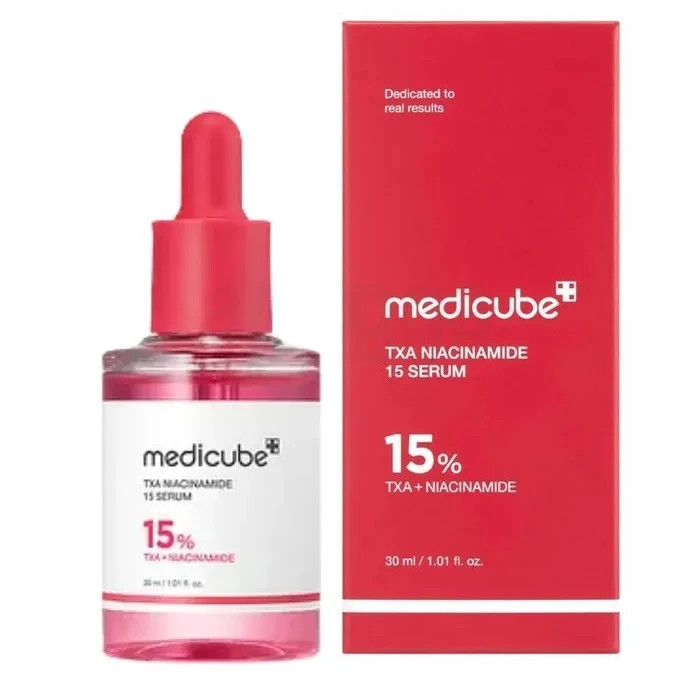 سرم روشن کننده پوست مدیکیوب مدل TXA + NIACINAMIDE 15% مناسب برای انواع پوست