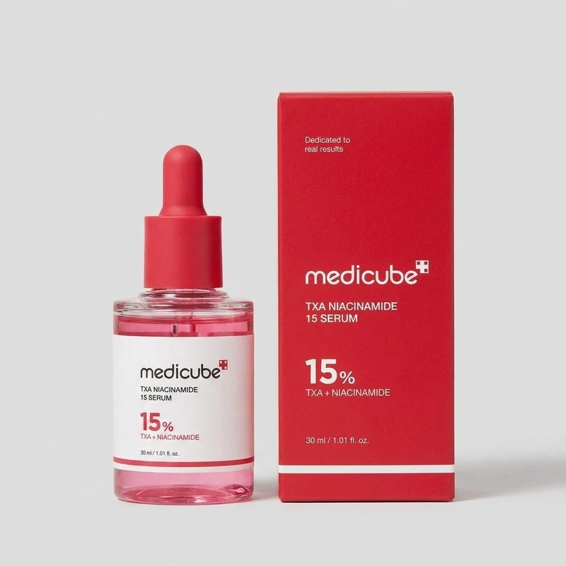 سرم روشن کننده پوست مدیکیوب مدل TXA + NIACINAMIDE 15% مناسب برای انواع پوست